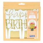 PME Happy Birthday Modern Cake Topper Cutter