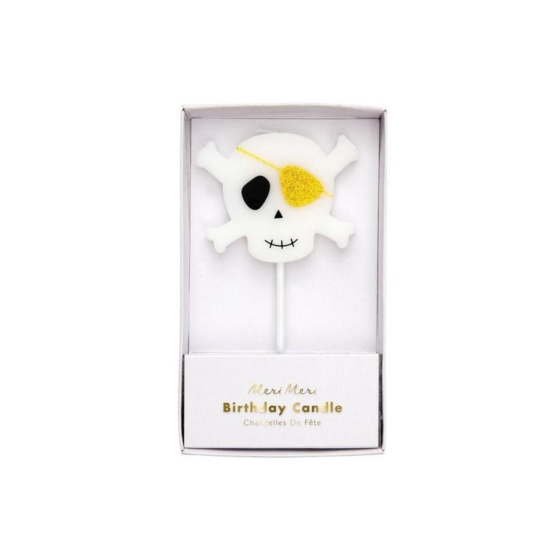 Meri Meri Skull & Crossbones Birthday Candle, 1 pcs