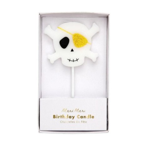 Meri Meri Skull & Crossbone Birthday Candle 186955