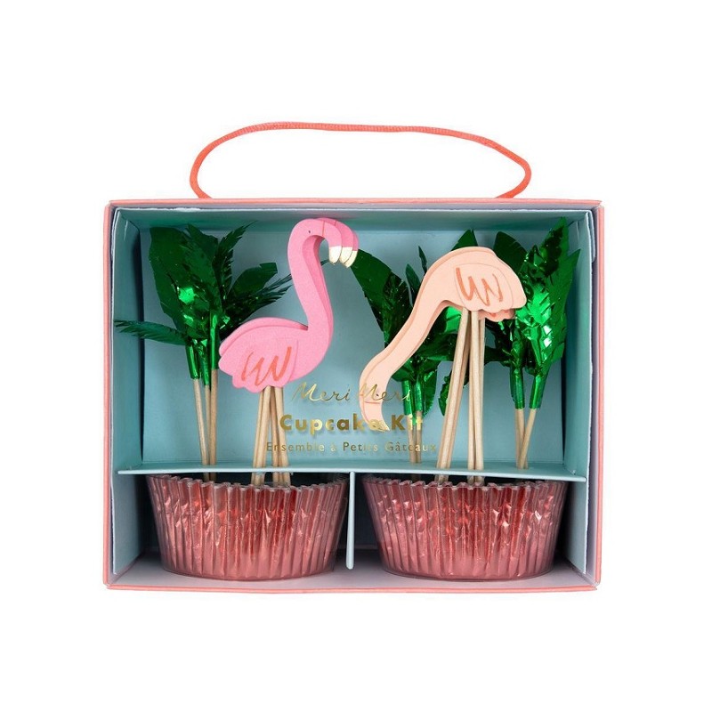 Meri Meri Flamingo Cupcake Deko Set
