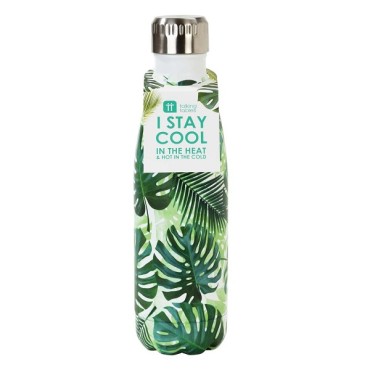 Tropical Leaves Thermosflasche 500ml - Edelstahlflasche Tropical Leaves
