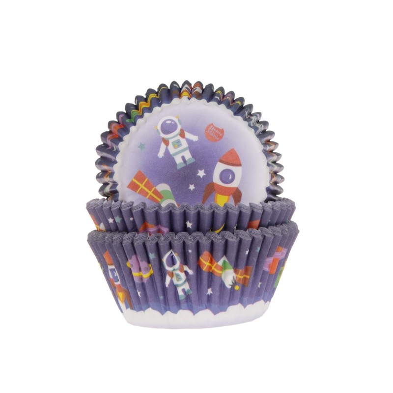 House of Marie Space Cupcake Cases, 50pcs