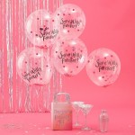 Ginger Ray Same Willy forever! Confetti Balloons, 5 pcs