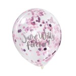 Ginger Ray Same Willy forever! Confetti Balloons, 5 pcs
