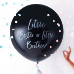 Ginger Ray Little Sister or Little Brother Gender Reveal Ballon, 95cm