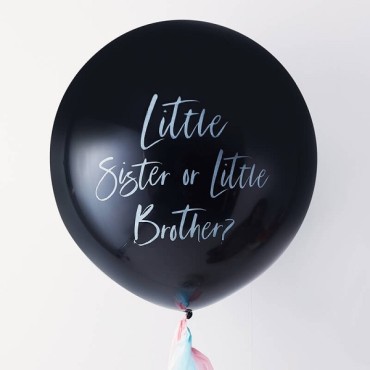 Gender Reveal Little Brother or Sister Balloon - Twinkle Twinkle