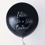 Ginger Ray Little Sister or Little Brother Gender Reveal Ballon, 95cm