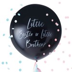Ginger Ray Little Sister or Little Brother Gender Reveal Balloon, 95cm