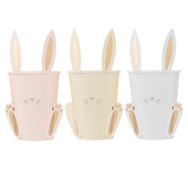 Osterhasen Pappbecher CA-903 Ginger Ray Easter Bunny Cups