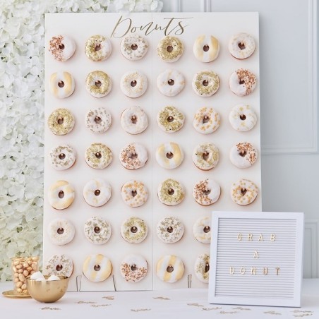 Ginger Ray Large Donut Wall - Gold Wedding