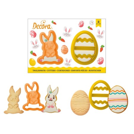 Easter Cookie Cutter Set - Rabbit & Egg Decora 0002098