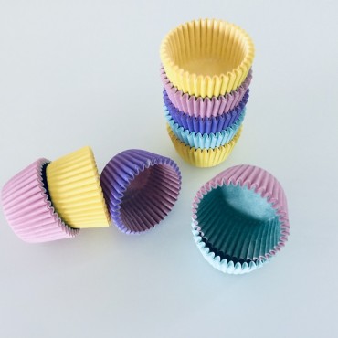 Pastel color mini baking cups 0339744 Decora