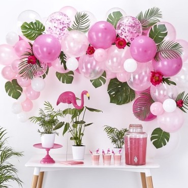 Pink/White Balloon Garland Kit Ginger Ray 5055995995263