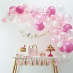 Ginger Ray Pink Balloon Arch Kit, 4 Meter
