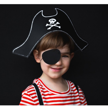 Piratenparty Verkleidung Piratenhut & Augenklappe