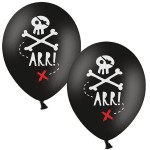 PartyDeco Piratenparty ARR! Luftballons, 6 Stück