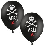 PartyDeco Pirates Party ARR! Balloons, 6 pcs