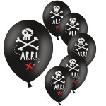 PartyDeco Pirates Party ARR! Balloons, 6 pcs