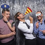 PartyDeco Police Party Photo Booth Props Kit, 4 pcs