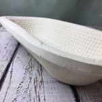 Long Waffle Groundwood dough rising basket for 1500g dough