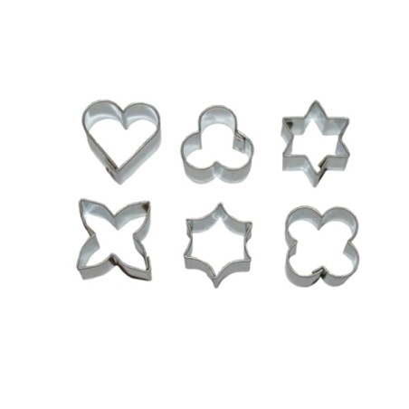 6 Assorted Micro Cookie Cutter Set 2 - 7713