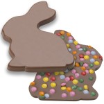Double Sitting Bunny Chocolate Bar Chocolate Mould, 100g