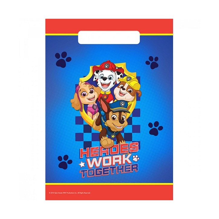 8 Partybeutel Paw Patrol 8 Partybeutel Paw Patrol