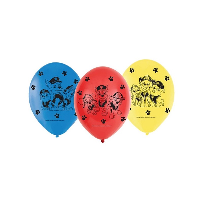 Paw Patrol Balloons, 6 pcs