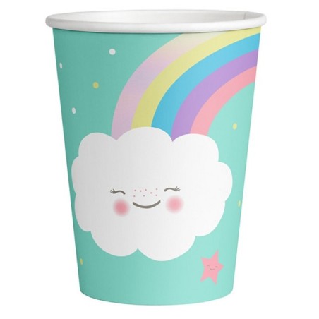 8 Rainbow & Cloud Party Cups Amscan Switzerland