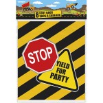 Unique Party Construction Trucks Favour Bag, 8 pcs