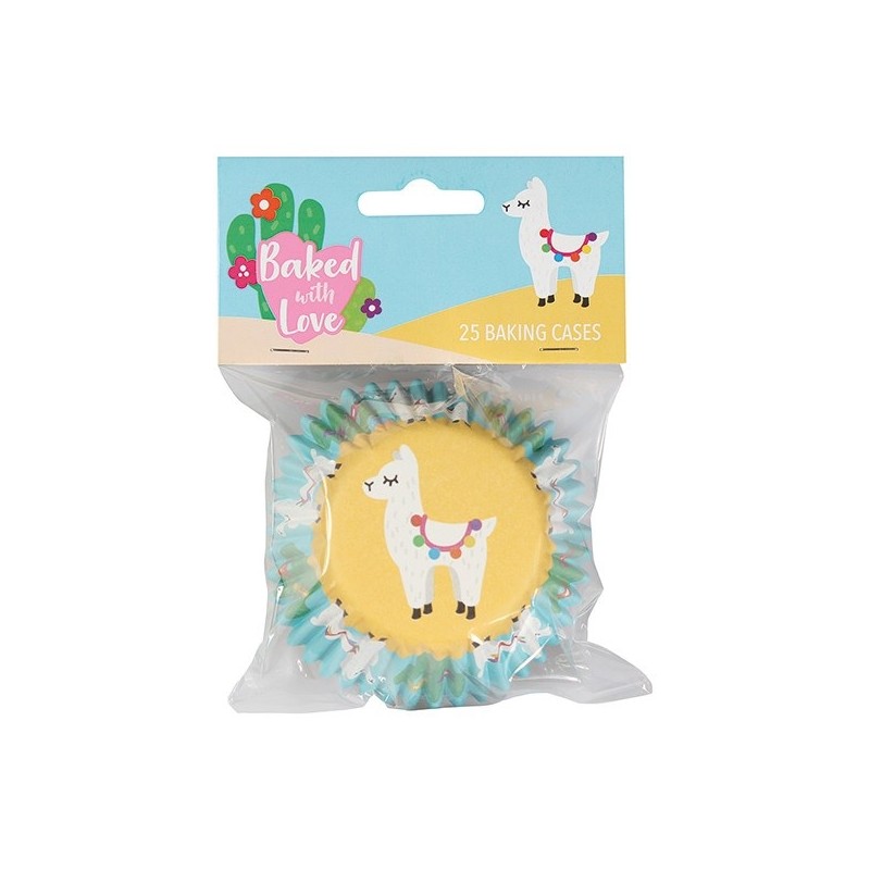 Cupcake Liners Llama, 25 pcs