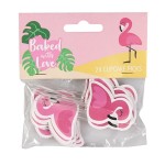 Cupcake Topper Flamingo, 24 Stück