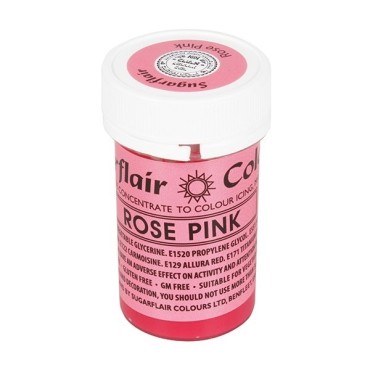 Sugarflair Pastenfarbe Rose Pink, 25g
