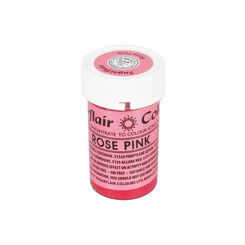 Sugarflair Lebensmittelfarbe Paste Rose Pink, 25g