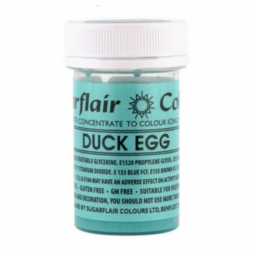 Sugarflair Pastenfarbe Duck Egg Blue 25g - ohne E171