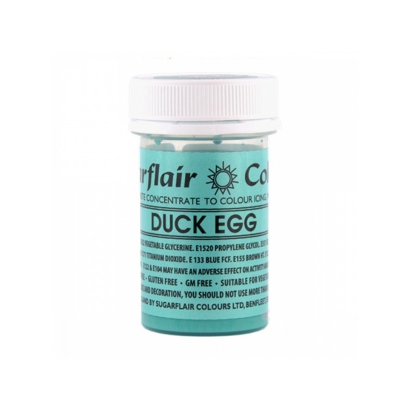 Sugarflair Lebensmittelfarbe Paste Duck Egg Blau, 25g