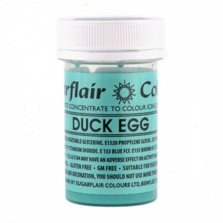 Sugarflair Paste Colour Duck Egg Blue 25g