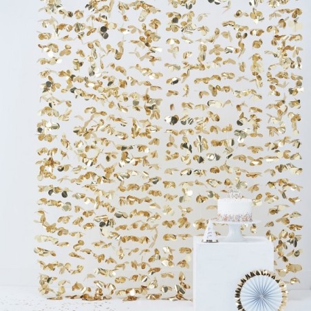 Ginger Ray Gold Petal Curtain PM-422