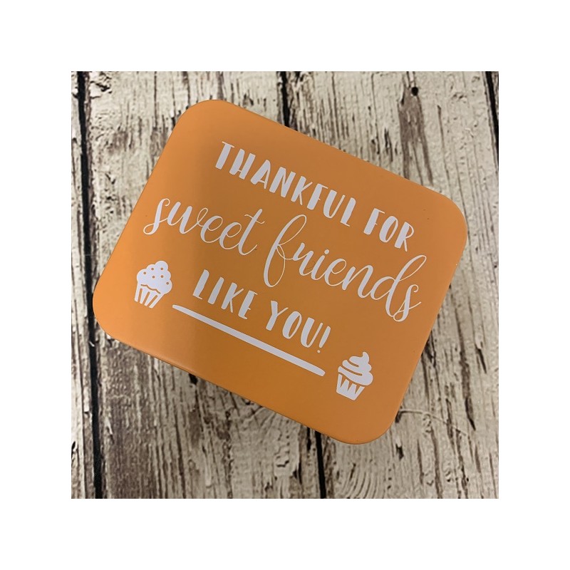 Birkmann Tin Box THANKFUL FOR sweet friends LIKE YOU! - 10x12x6cm