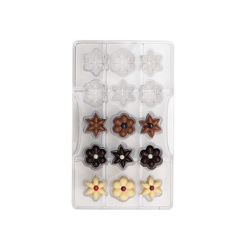 Decora Flowers Chocolate Mould for 15pcs