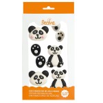 Decora Panda Sugar Decorations, 6 pcs