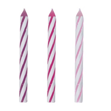 83888 Unique Party Candles Birthday Glitz Pink Mix 13pcs