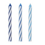 Unique Party Birthday Glitz Party Candles Set - Blue Mix