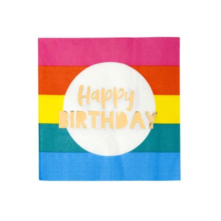 Rainbow Happy Birthday Napkins