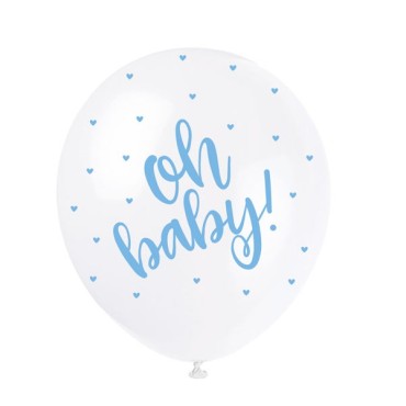 5 oh baby! Balloon Blue 56119