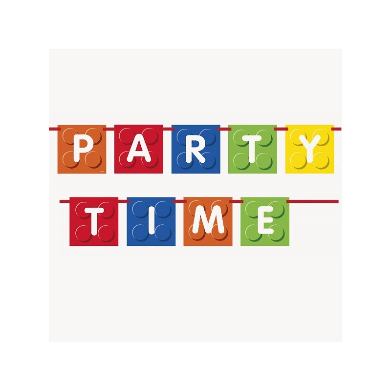 Unique Party Block Party Banner PARTY TIME, 182cm