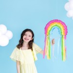 PartyDeco Rainbow Pull-Pinata 30x20x10cm