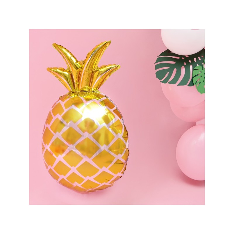 PartyDeco Pineapple Foil Balloon, 38x63cm