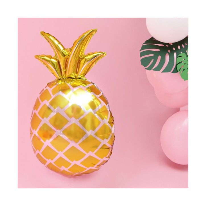 Gold Pineapple Foil Balloon FB31M-019 Gold Pineapple Foil Balloon FB31M-019