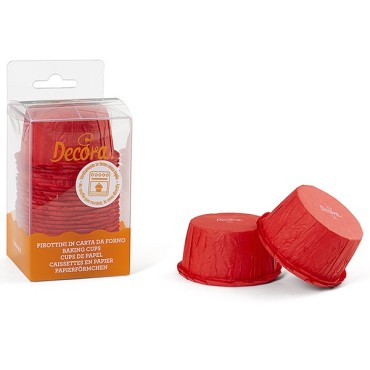 25 Red Ruffled Baking Cup 0339806